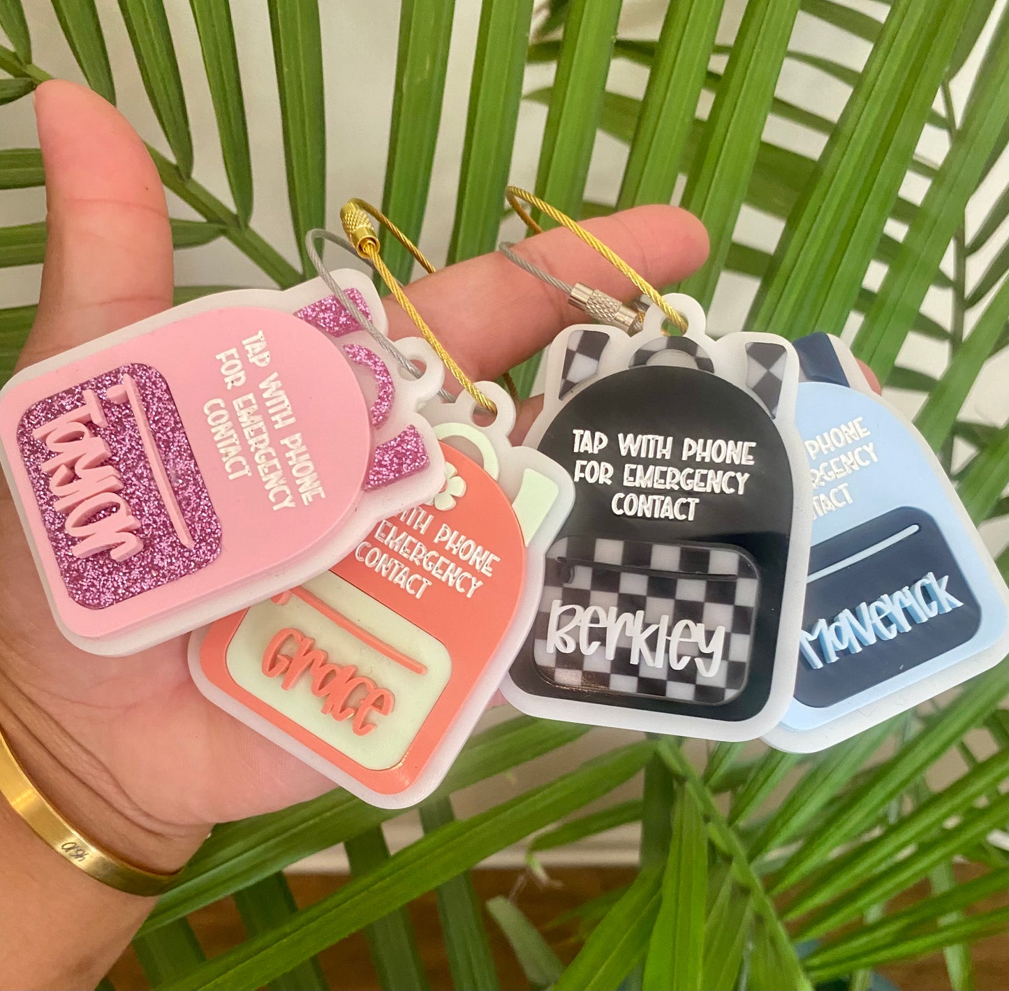 Tap-to-Contact Emergency Backpack Tag