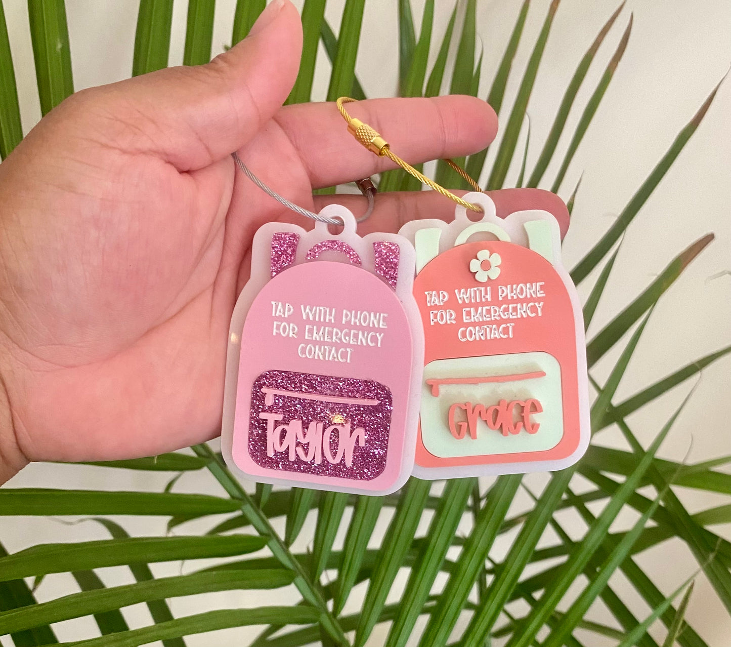 Tap-to-Contact Emergency Backpack Tag
