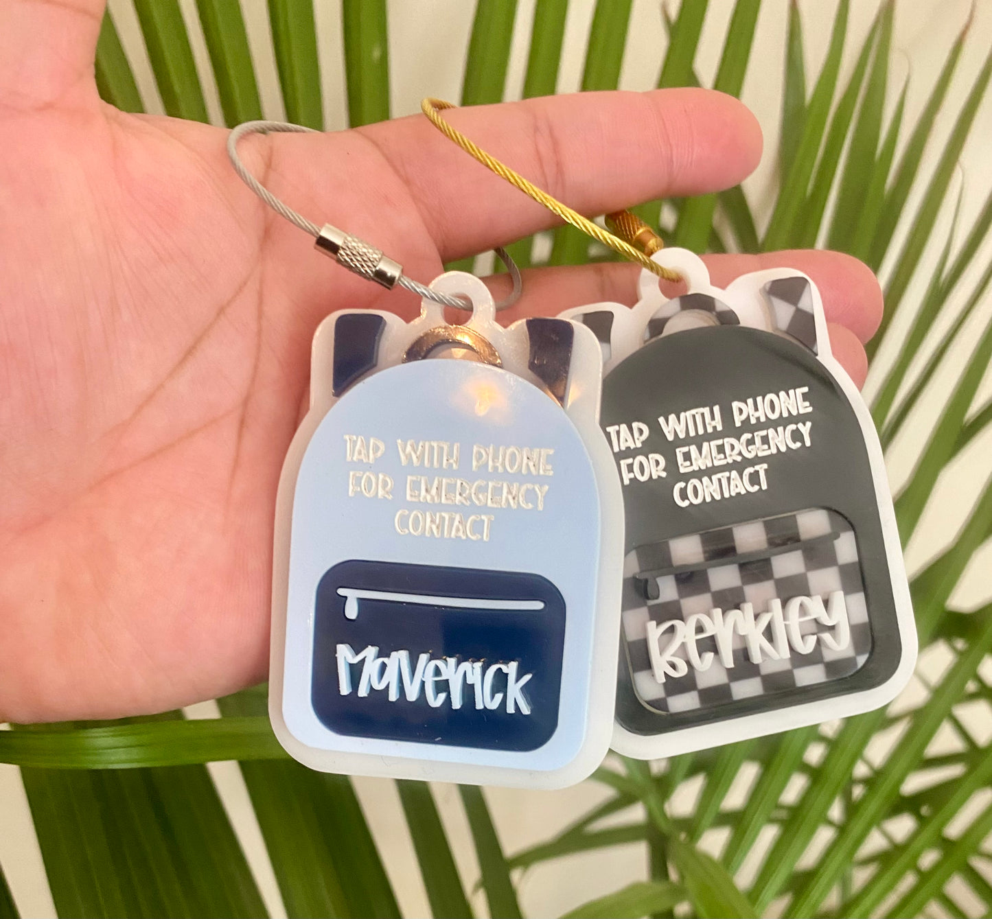 Tap-to-Contact Emergency Backpack Tag