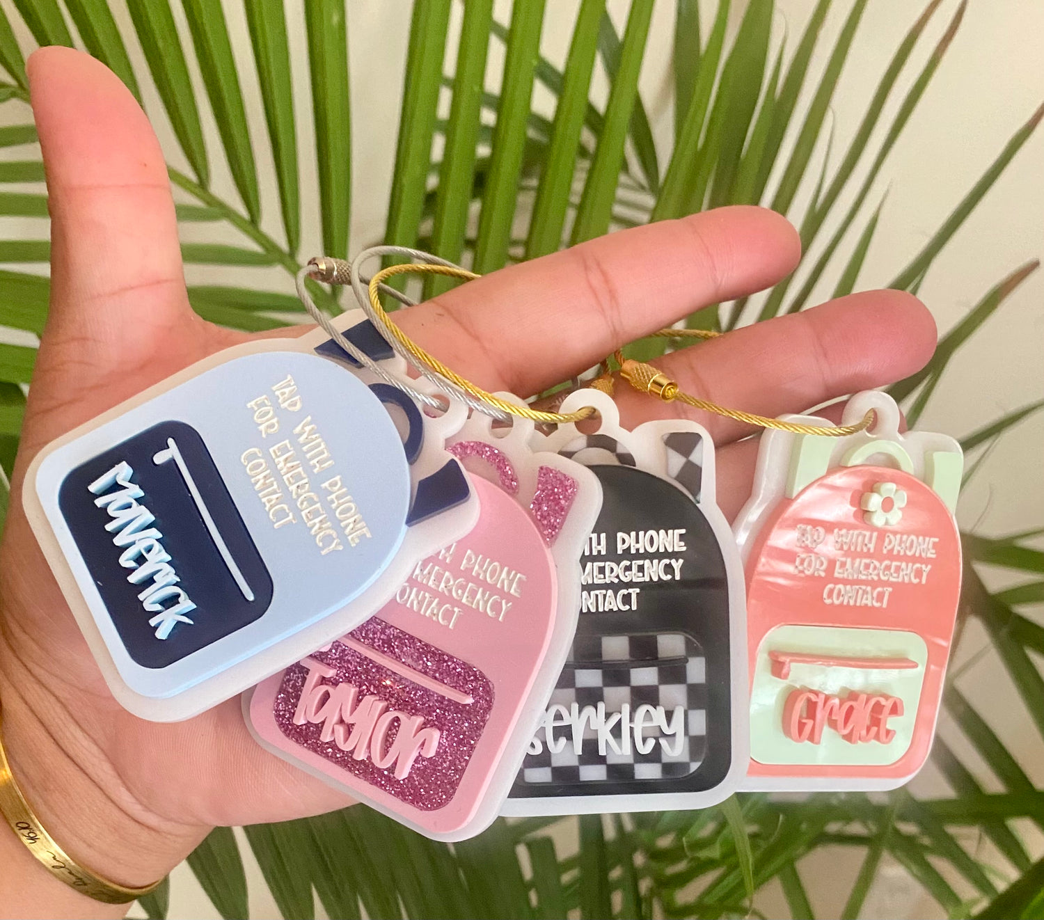 NFC Book Bag Tags