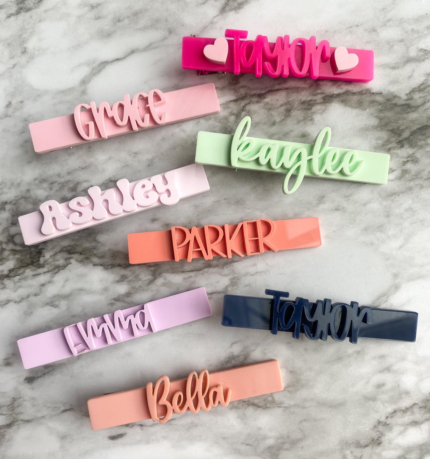 Personalized Hair Clips