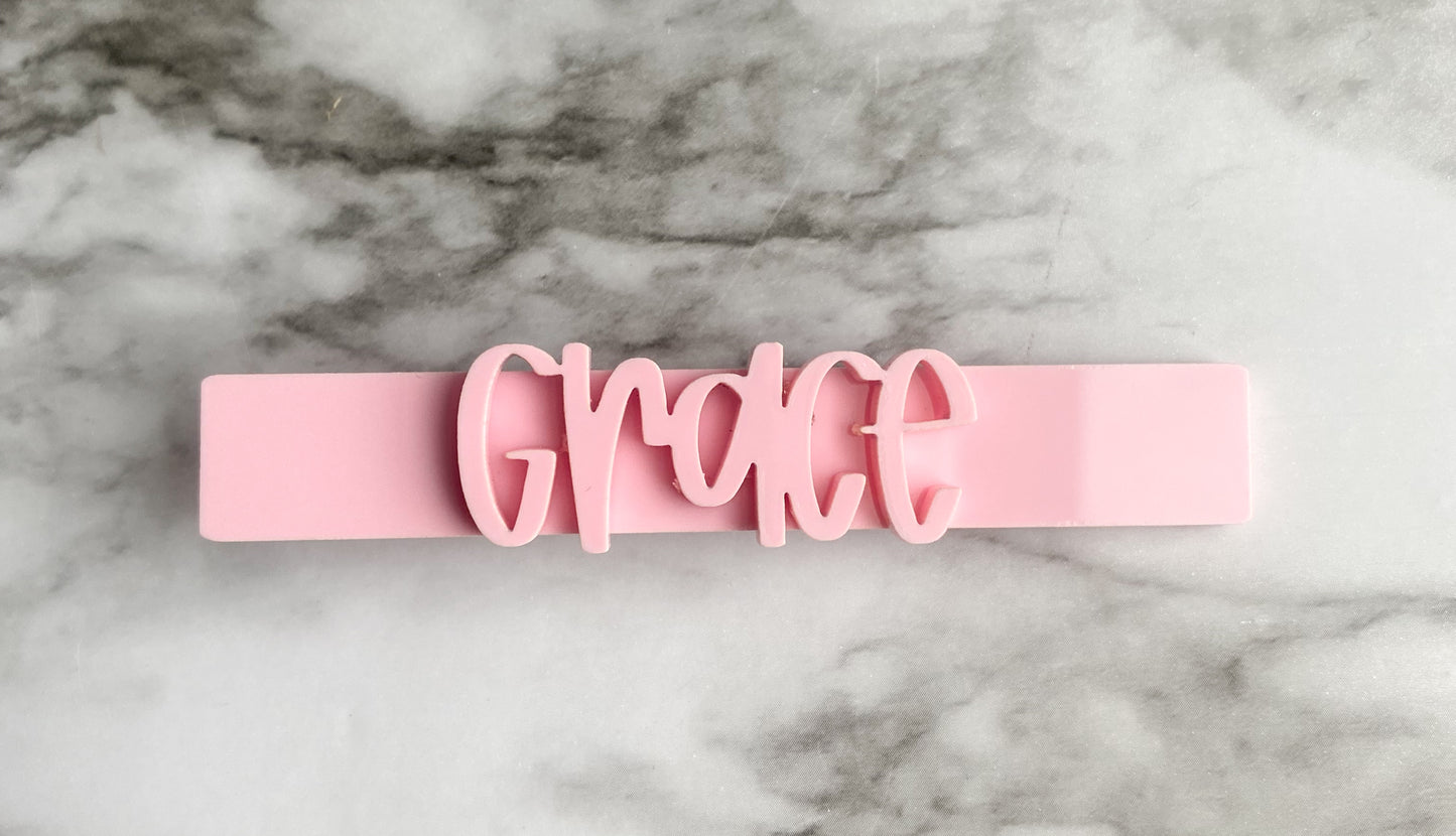 Personalized Hair Clips