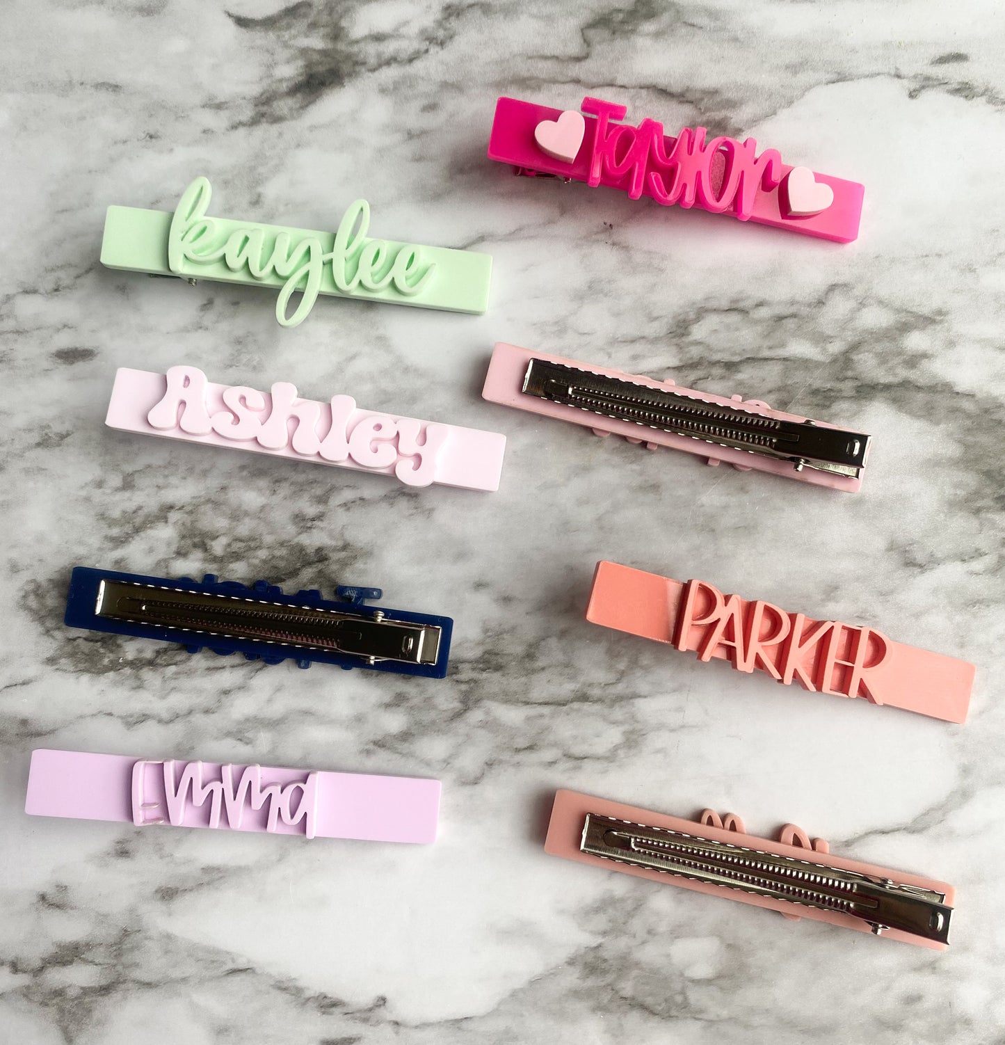 Personalized Hair Clips