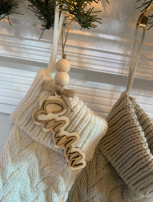 Classic Birch Wood Tags