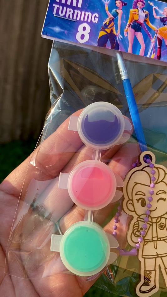 K-Pop Demon Hunter Inspired Key chain Paint Set