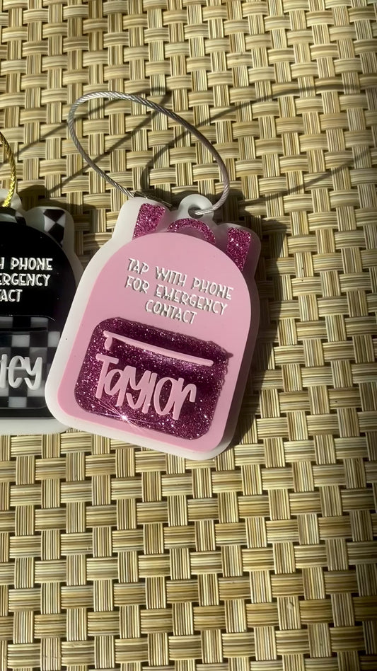 Tap-to-Contact Emergency Backpack Tag